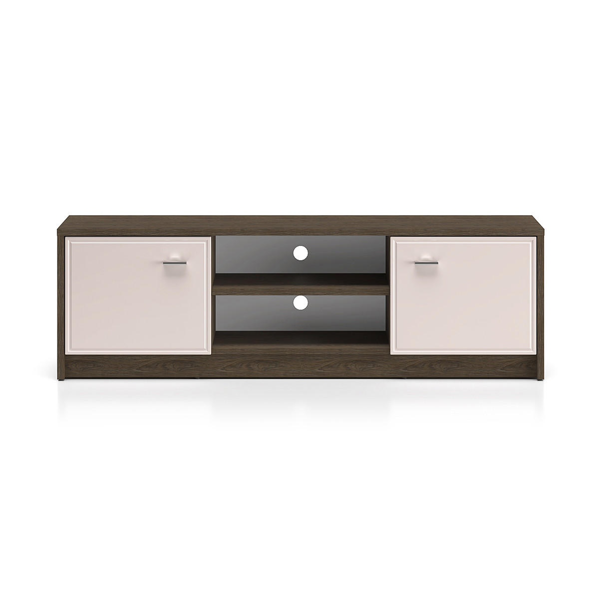 TV-MÖBEL Kaius Kaschmir und Dunkles Holz - Beige, Holzwerkstoff (160/49.9/40cm) - Petits-meubles