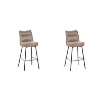 BARHOCKER Lennon Taupe 55/46/107 cm 2er-Set - Taupe, Textil (46/107/55cm) - LABEL51