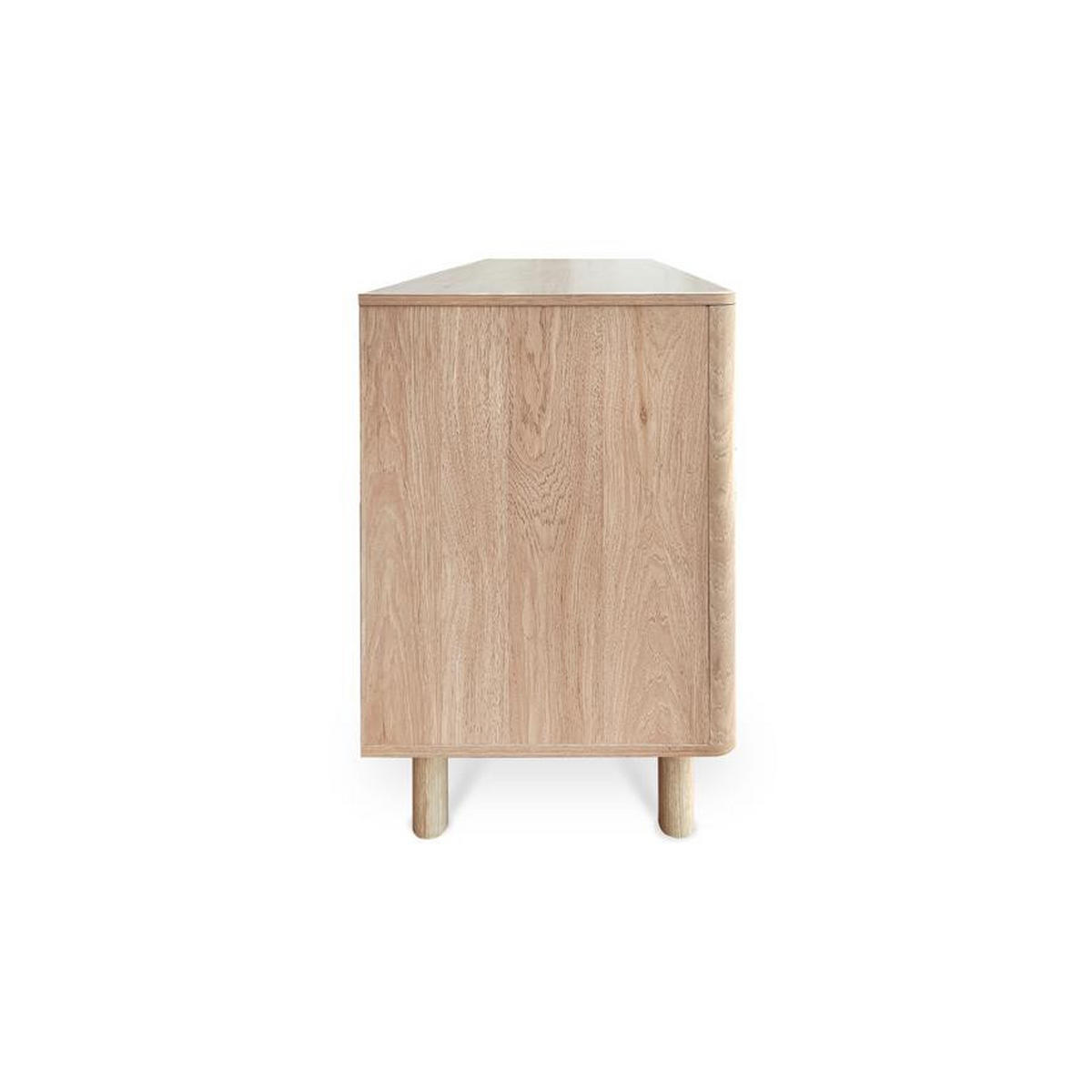 SIDEBOARD Skandinavisches mit 2 Türen, 100 cm, Eichenoptik - SOAN - Beige, Holzwerkstoff/Metall (100/78/40cm) - Sicaan