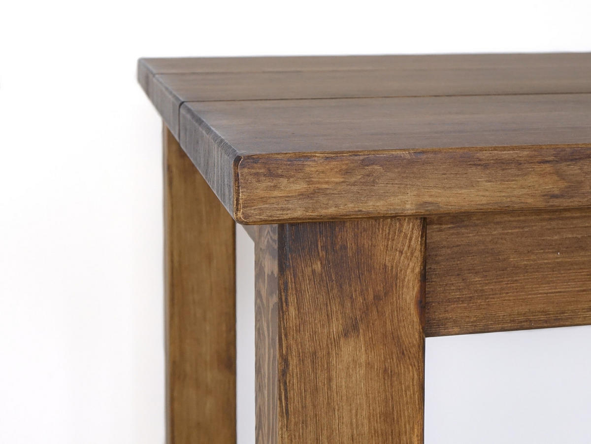 ESSTISCH aus Massivholz 180 cm Rustyk 3 - Dunkelbraun, Holz (180/90/78cm) - Seart