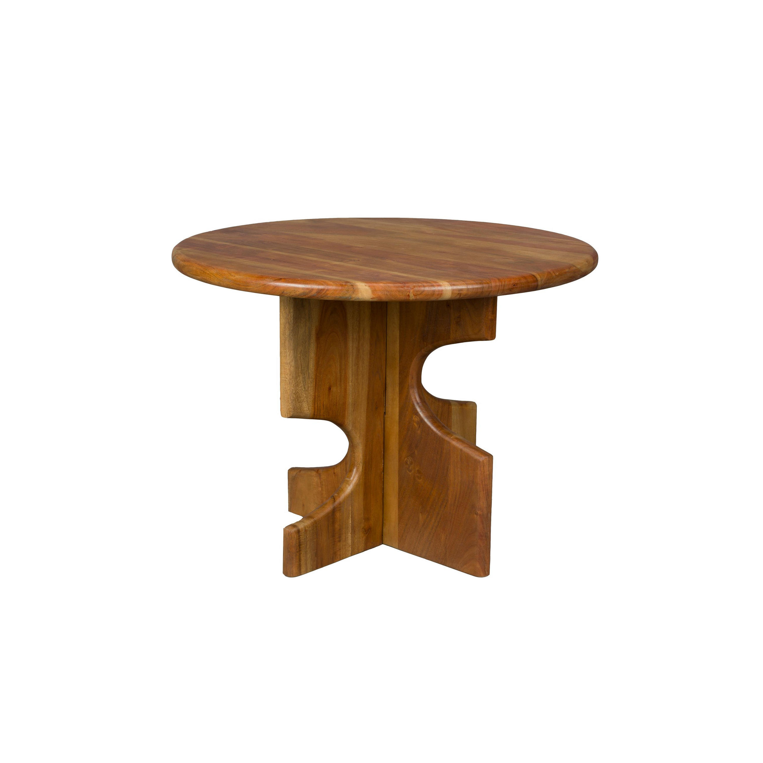 BEISTELLTISCH Morgan Rund - Braun, Holz (60/60/45cm) - Dutchbone
