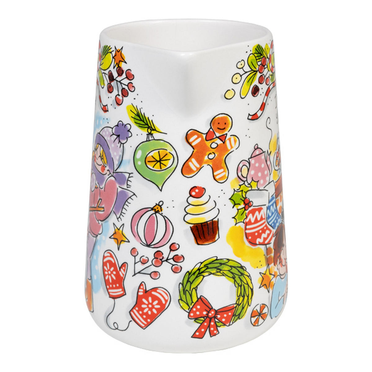 SAFTKANNE Weihnachten in Bunt - 1000 ml - Multicolor, Keramik (1L) - Blond Amsterdam