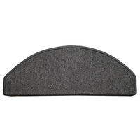 STUFENMATTE Set. 15 Stück "Napoli" Flachgewebe uni Anthrazit 24 x 65 cm - Anthrazit, Textil (24/65/4cm) - oKu-Tex