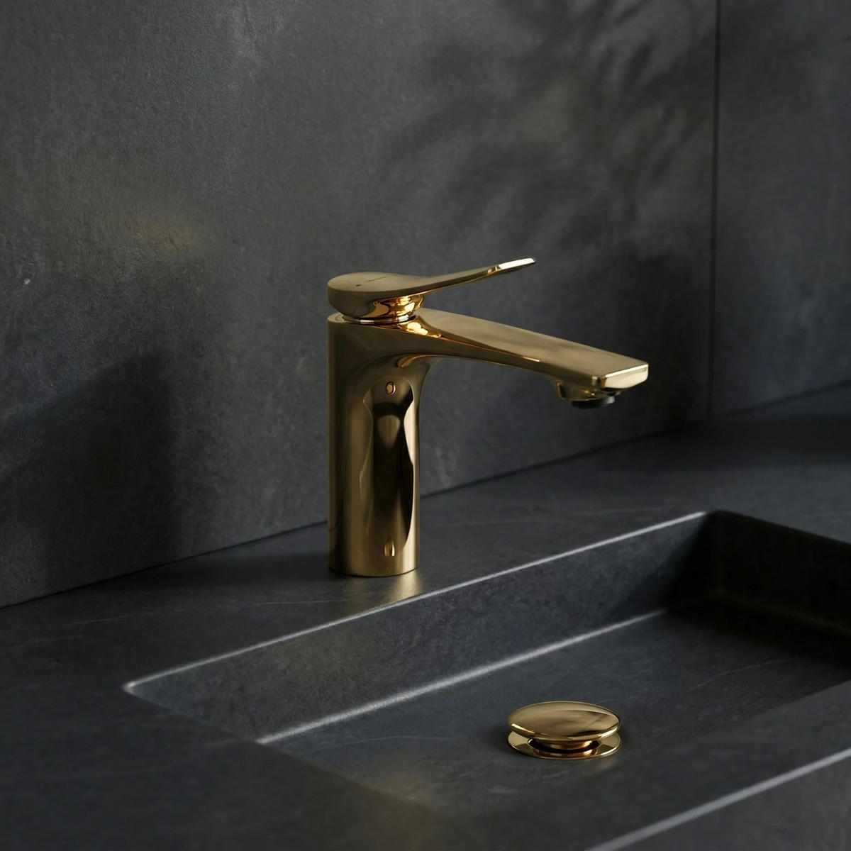 WASCHBECKENARMATUR Premium Rea Vision Gold Low - Goldfarben, Metall (4.2/14/15.2cm) - REA