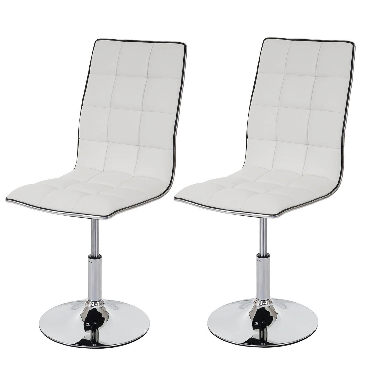 ESSZIMMERSTUHL Weiß 2er-Set - Weiß, Textil (43/103/54cm) - MCW