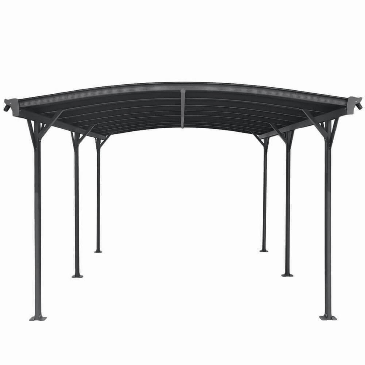 DESIGN Carport FALO - 505 x 300 cm Anthrazit - Anthrazit, Kunststoff/Metall (300/240/505cm) - Home Deluxe