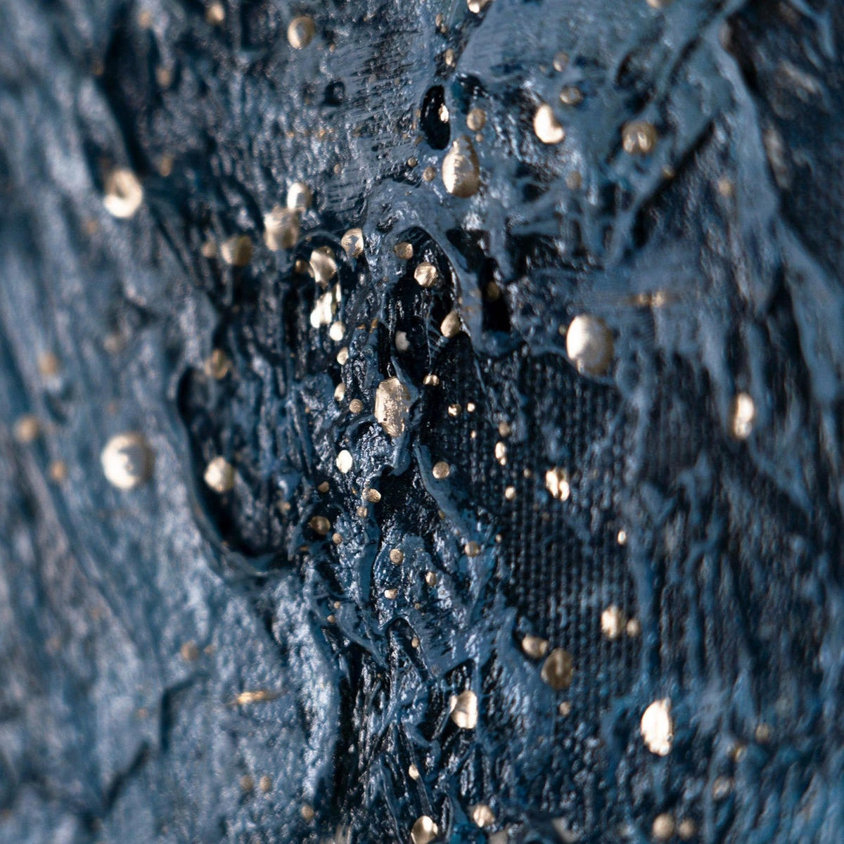 GEMÄLDE Magische Karte Schattenfugenrahmen Schwarz-Gold 140x100 cm - Schwarz Hochglanz, Holz (140/100cm) - YS-art gallery
