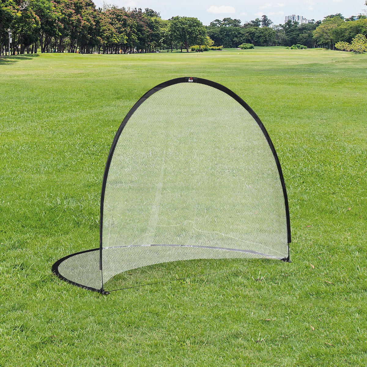 FUSSBALLTOR DE-18593 Pop-Up mit Tragetasche & Heringen Schwarz/Weiß - Schwarz, Kunststoff (203/247cm) - ComfortXL