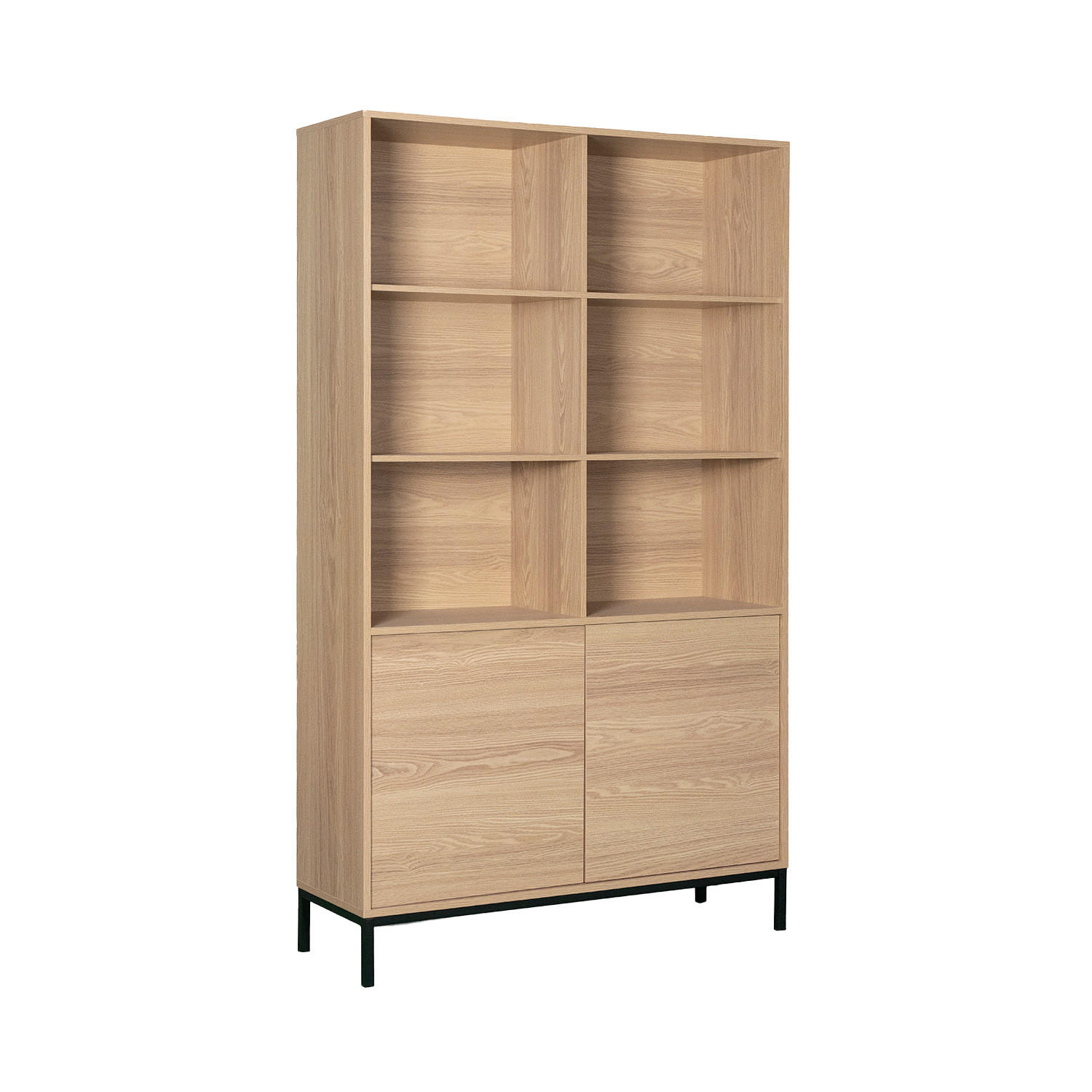 BÜCHERREGAL Remi Natürlich 100 cm x 175 cm - Naturfarben, Holzwerkstoff (100/175/35cm) - Klast Home