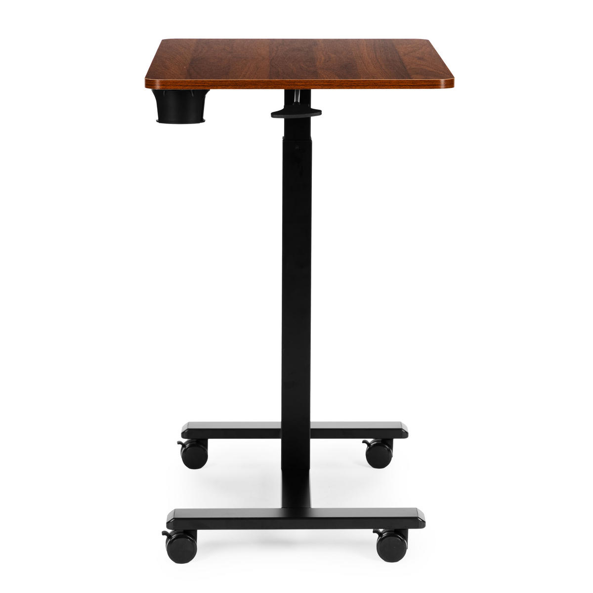 SCHREIBTISCH MILO Holzoptik - Schwarz - Braun, Holzwerkstoff (48/70/71.5cm) - Mat-Haus