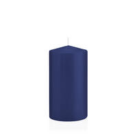 STUMPENKERZEN Dunkelblau Ø 78 x 150 mm, 8 Stück - Dunkelblau, Paraffin (8/15cm) - Wiedemann Kerzen