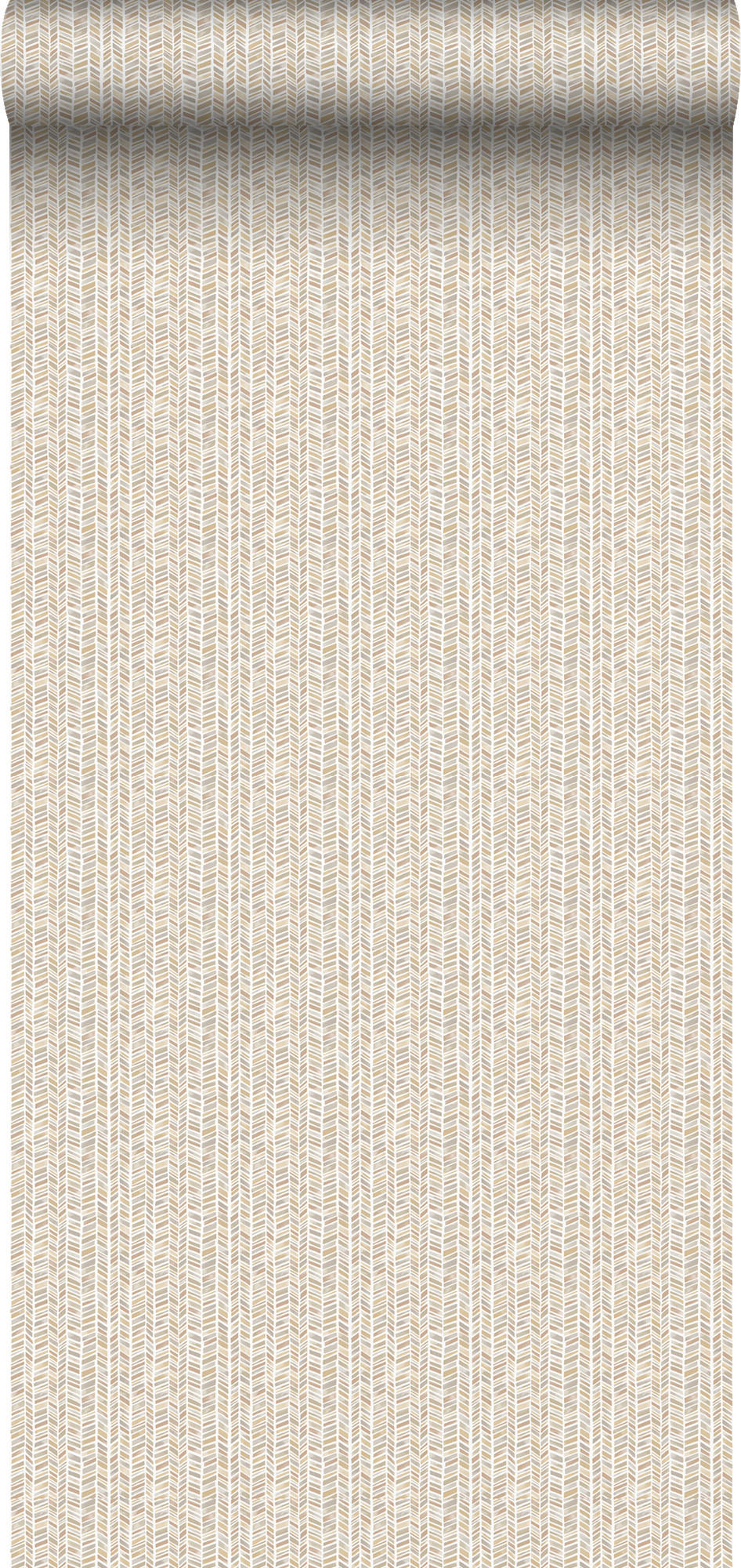 TAPETE Zickzack-Motiv - Beige, Papier (53/1000cm) - Sanders & Sanders