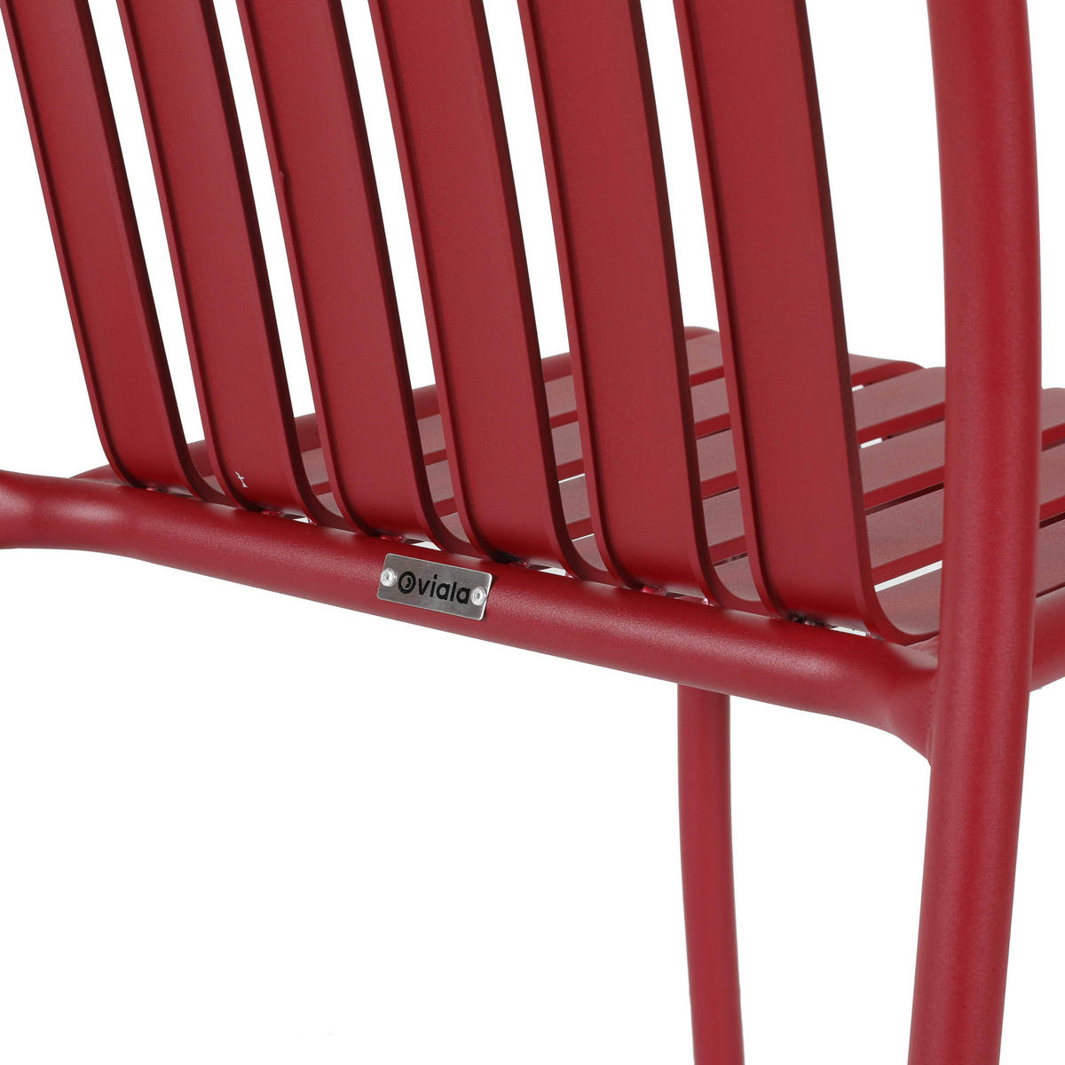GARTENSTUHL, Rot - Rot, Metall (61/85/46cm) - Oviala
