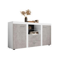 KOMMODE Rumba - Weiß/Grau, Holzwerkstoff (156/82/40cm) - MIRJAN24