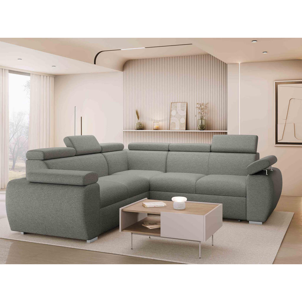 Thumbnail - Mirjan24 Ecksofa, Graphit, Textil, Kiefer, L-Form, 260x260 cm, Wohnzimmer, Sofas & Couches, Wohnlandschaften, Ecksofas