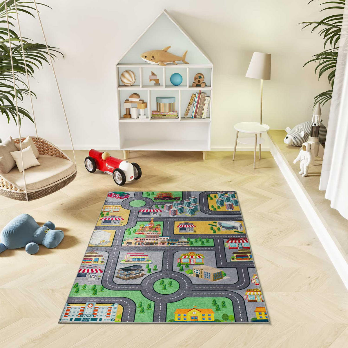 KINDERTEPPICH Waschbar Mehrfarbig Candy 120/170 cm - Multicolor, Kunststoff/Textil (120/170cm) - Atticgo