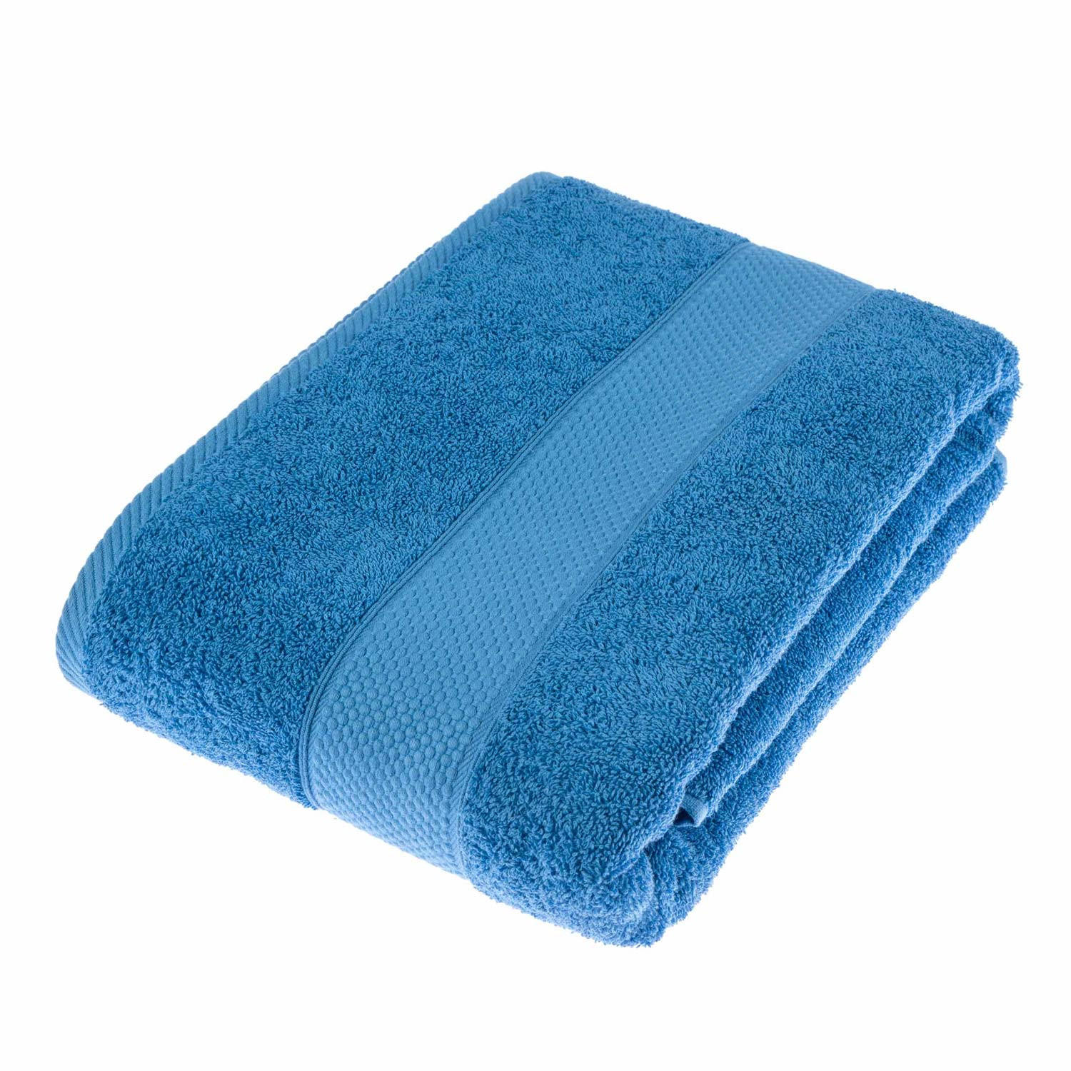 BADETUCH Essential blau 100/150 cm - Blaugrau, Textil (100/150cm) - Homescapes