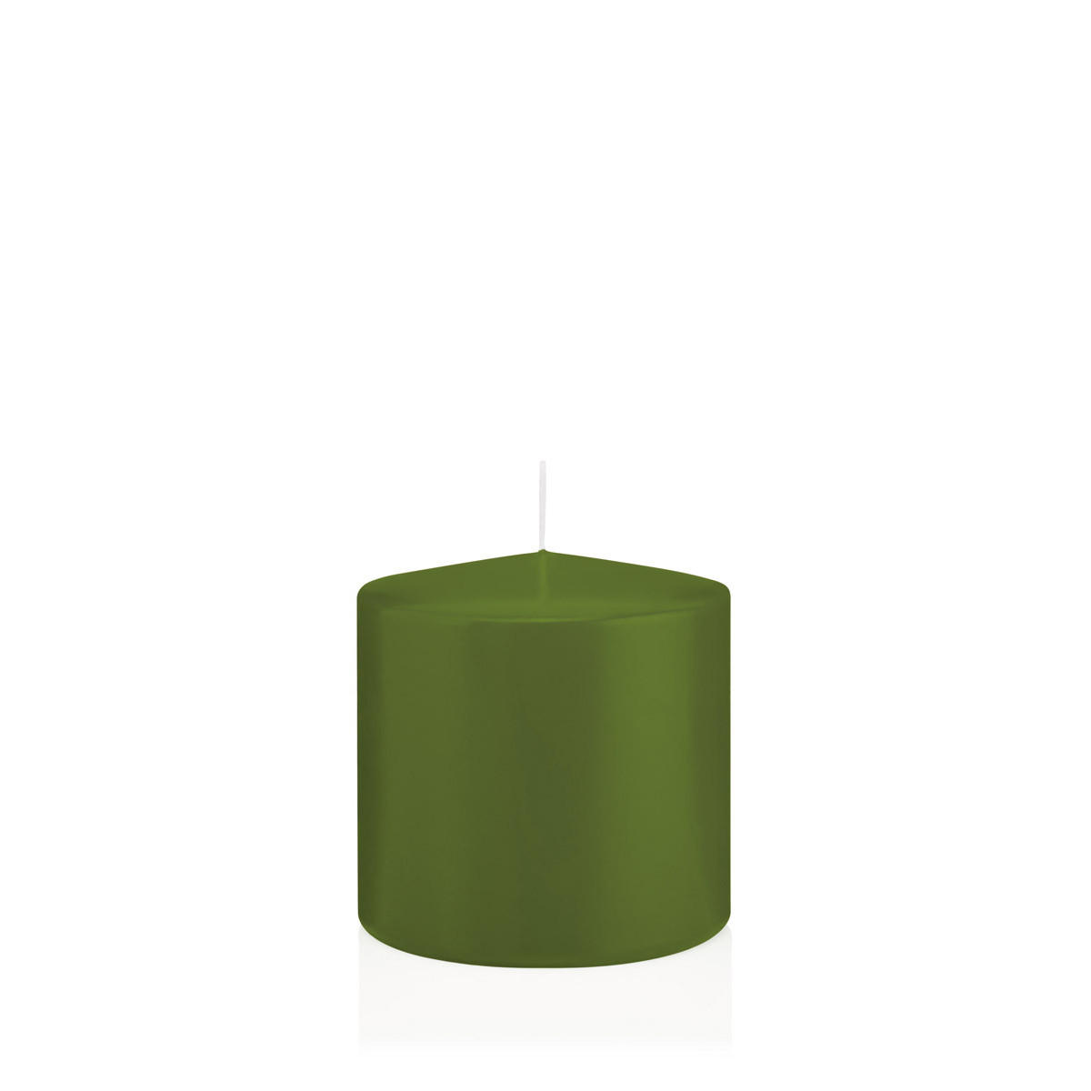 Wiedemann Kerzen Stumpenkerzen Olivgrün 10 cm