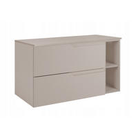 WASCHBECKUNTERSCHRANK MODERN 80 cm mit Arbeitsplatte Farbe: Kaschmir mit einem Regal Farbe: Kaschmir - Kaschmir - Kaschmir, Holzwerkstoff (80/57/46cm) - Rodan