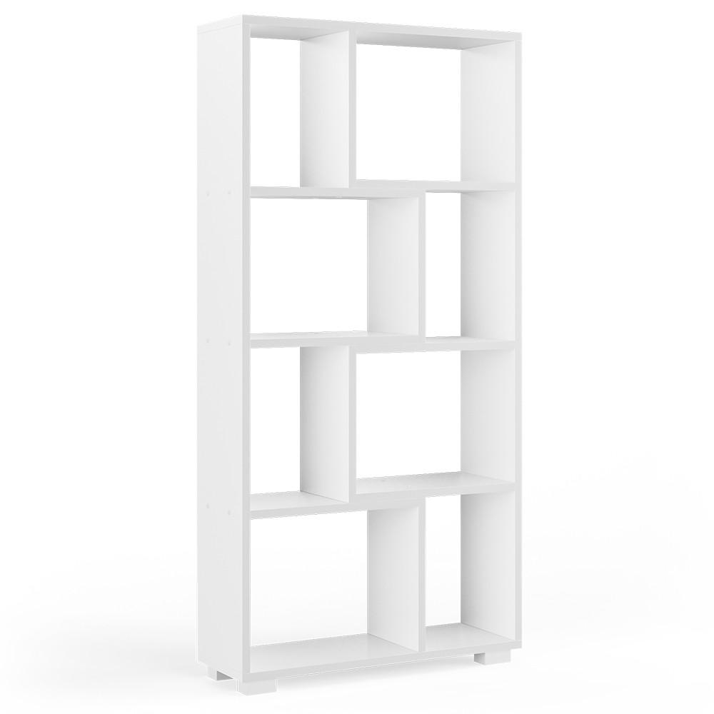 RAUMTEILER Domus Weiß 60.2 x 120 cm 8 Fächer - Weiß, Holzwerkstoff (60.2/120/20.1cm) - Vicco