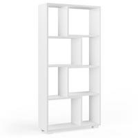 RAUMTEILER Domus Weiß 60.2 x 120 cm 8 Fächer - Weiß, Holzwerkstoff (60.2/120/20.1cm) - Vicco