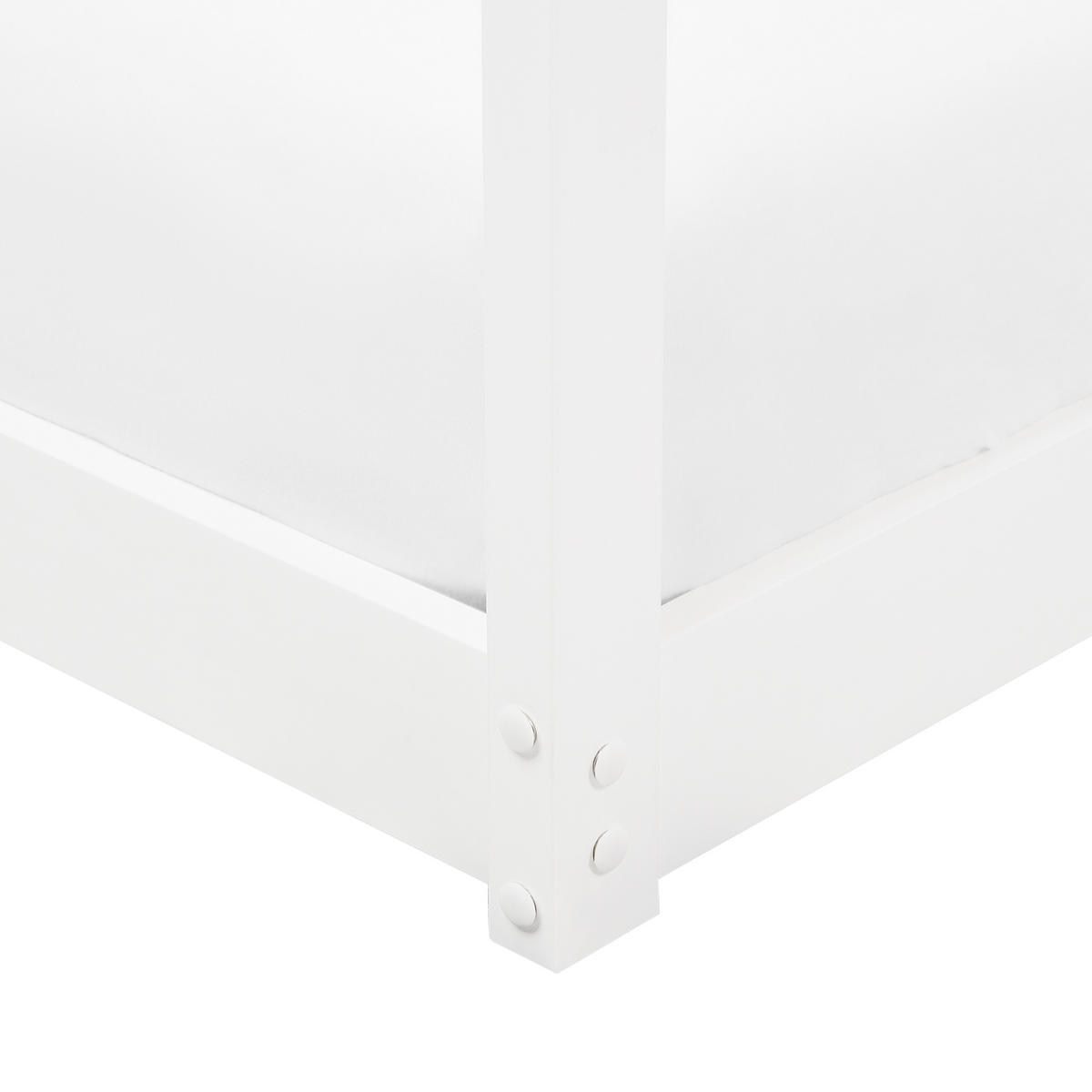 HOCHBETT 90x200 cm Weiß Labatut - Weiß, Holz (90/200cm) - Beliani