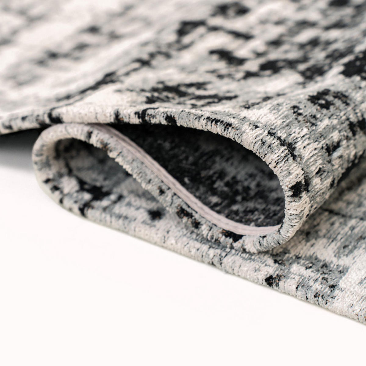 TEPPICH Metro Black&White Mad Men Griff 80/150 cm - Grau, Textil (80/150cm) - Louis De Poortere