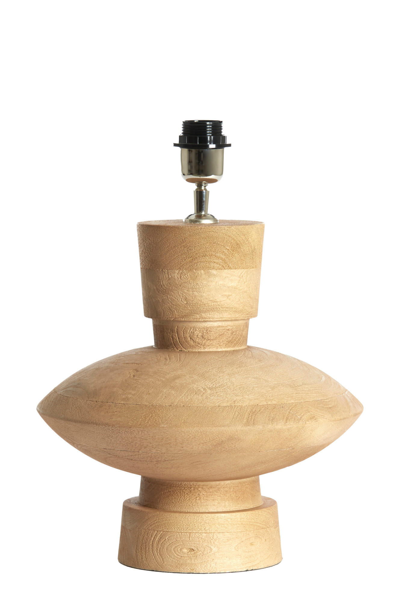 LAMPENFUSS Fiera Braun Ø31/31 cm - Hellbraun, Holz (31/31/31cm) - Light & Living