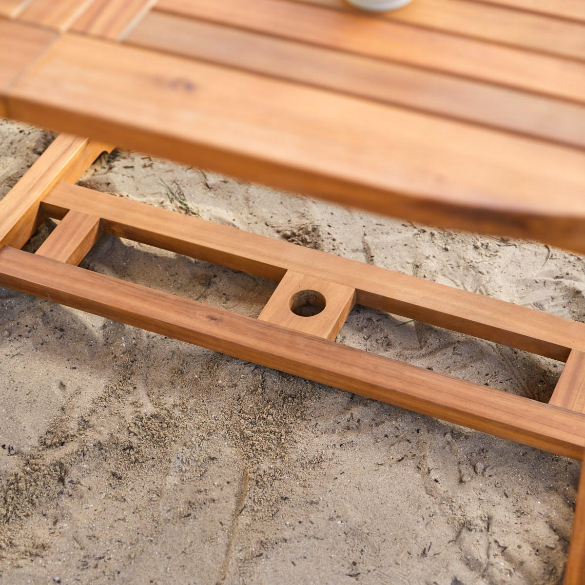 GARTENMÖBEL-SET 3-tlg Capri Braun aus Akazie - Braun, Holz - Tikamoon