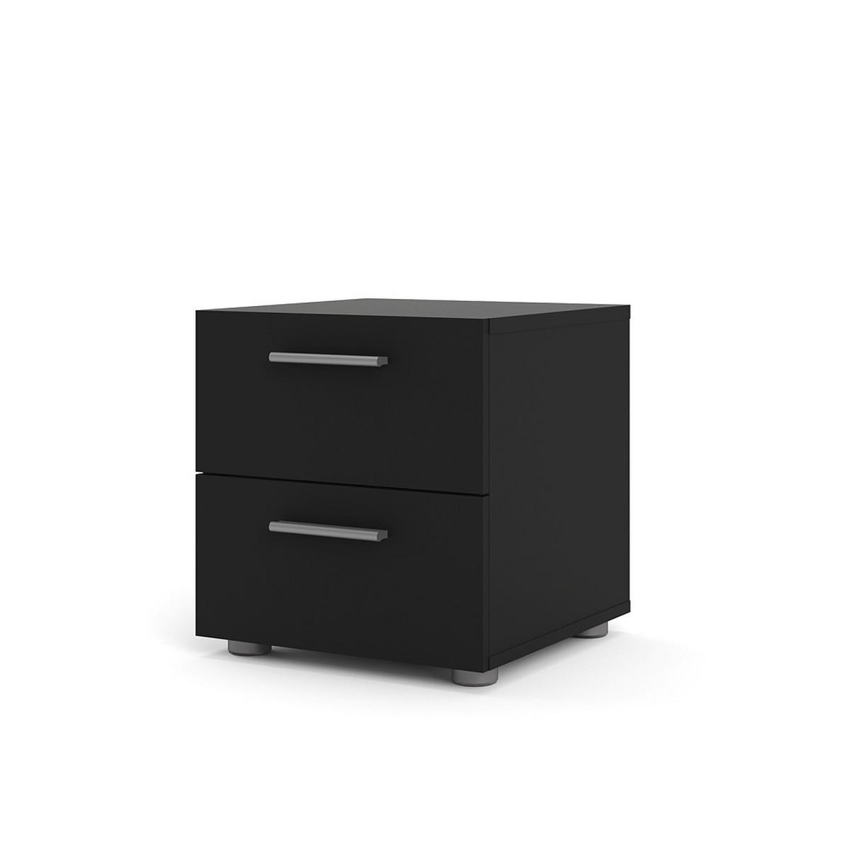 NACHTSCHRANK Schwarz - Schwarz, Holzwerkstoff (40/42/40cm) - ebuy24
