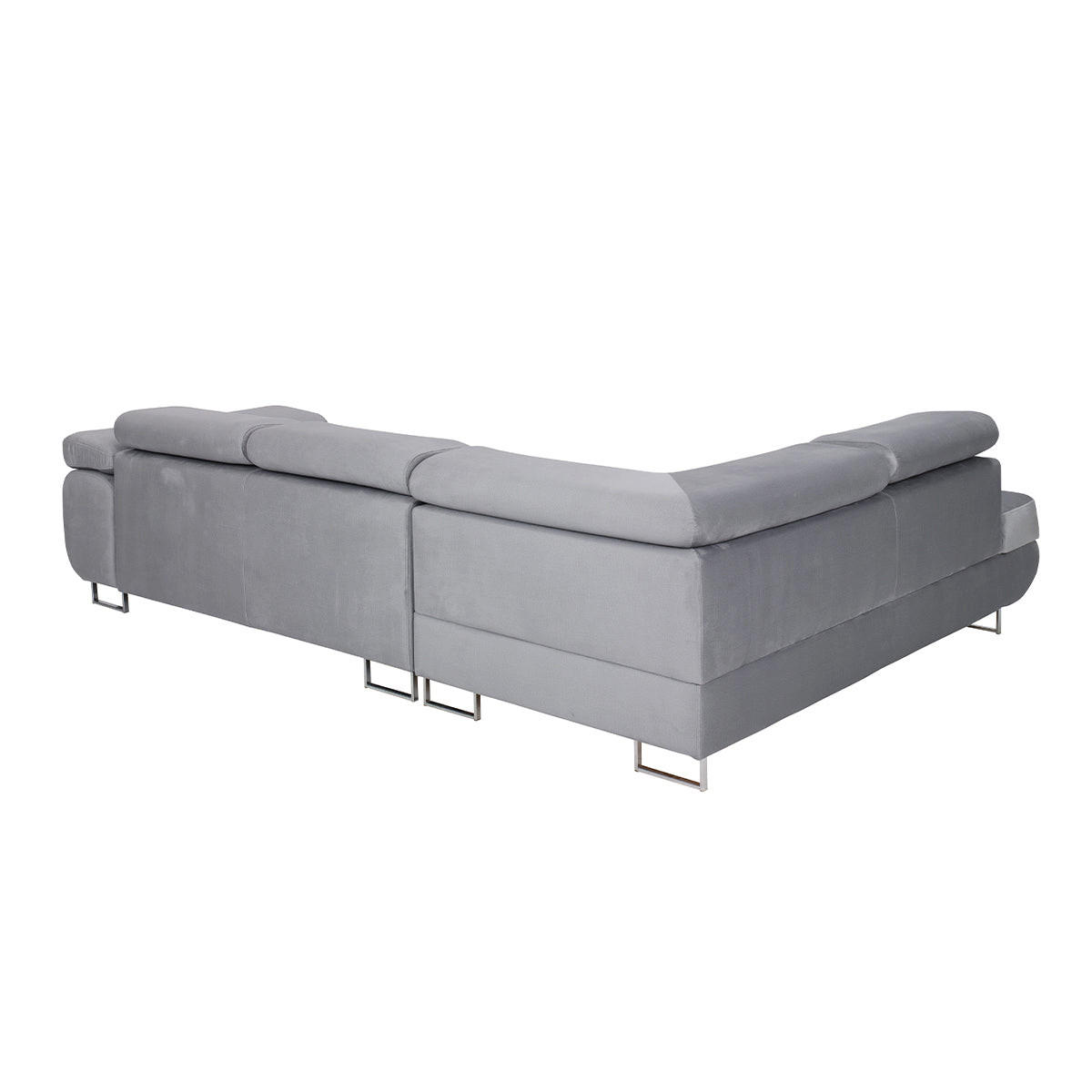 ECKSOFA Wilson 4 Sitzplätze Grau - Grau, Holzwerkstoff (271/201cm) - Petits-meubles