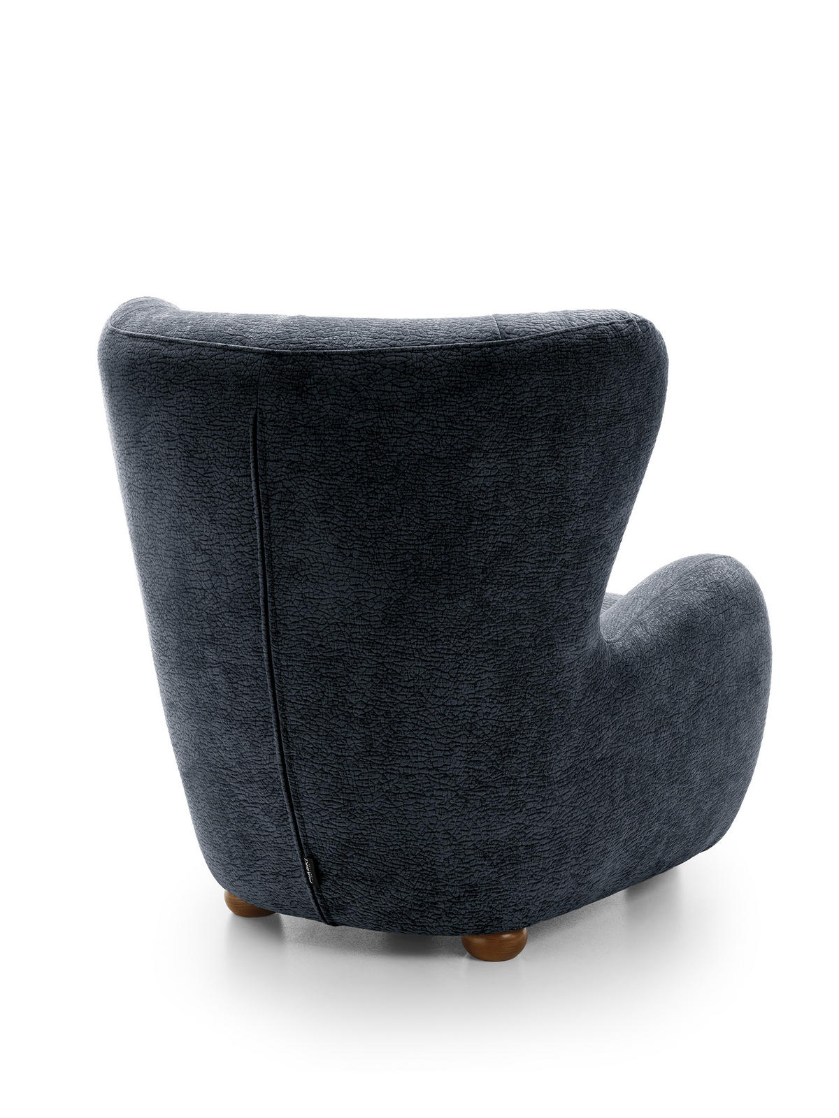 SESSEL MIST, Polstersessel Klassisch Loungesessel, Chenille-Stoff Schwarz - Schwarz, Holz/Holzwerkstoff (88/91/100cm) - MASSENO