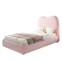 POLSTERBETT 90/200 cm aus Samt mit Lattenrost und hydraulischem Stauraum Pink - Rosa, Textil (90/200cm) - Modenvie