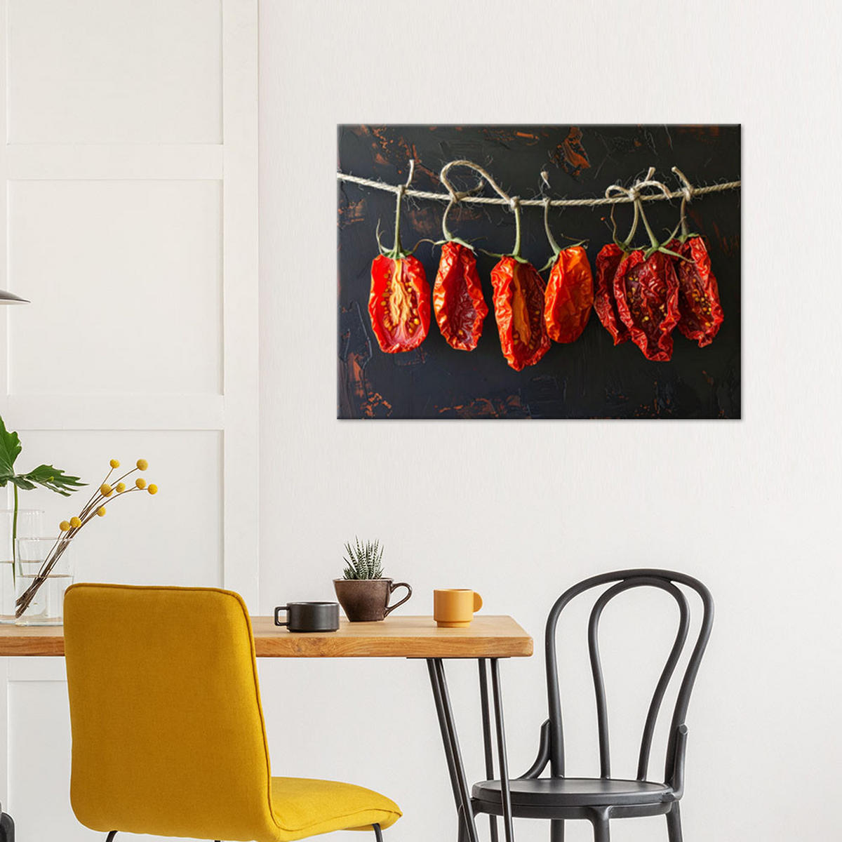 LEINWANDBILD Essen & Trinken 100x70cm - Rot, Textil (100/70cm) - Feeby