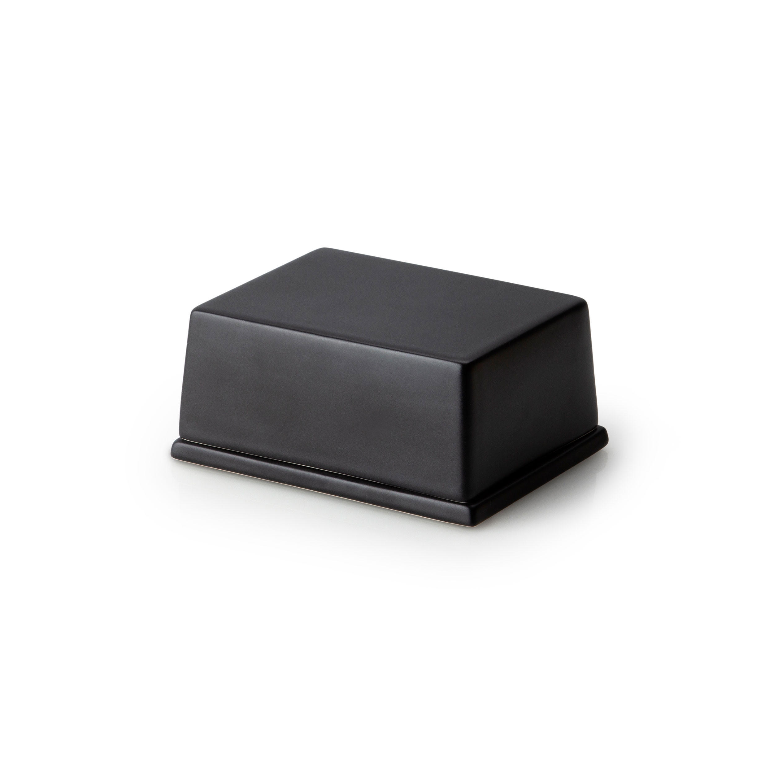 BUTTERDOSE für 250 g Butter, Keramik, Schwarz - Schwarz, Keramik (10/5/15cm) - Continenta