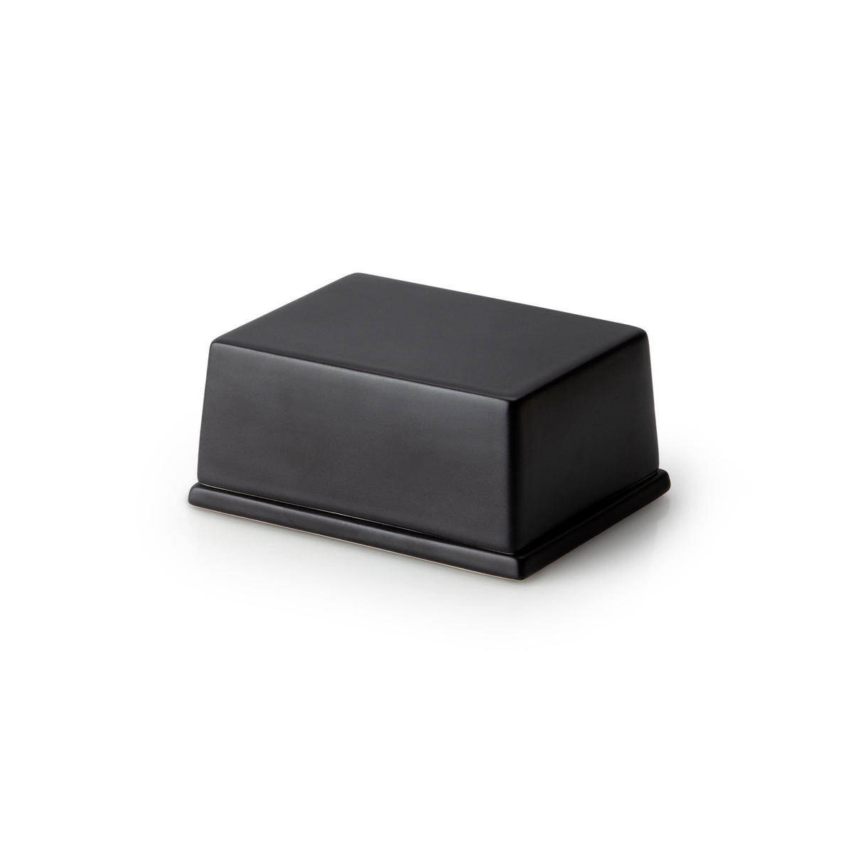 BUTTERDOSE für 250 g Butter, Keramik, Schwarz - Schwarz, Keramik (10/5/15cm) - Continenta