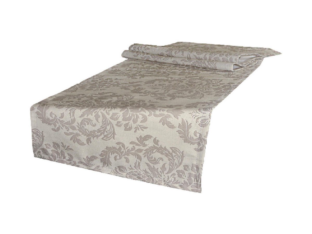 TISCHLÄUFER Epoche linen-taupe 40/150 cm - Ecru, Textil (40/150cm) - beties Heimtextil