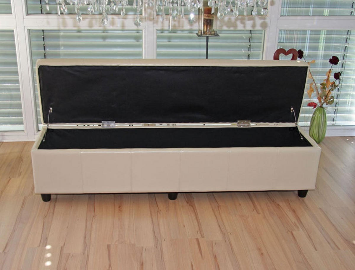 GARNITUR XXL White 5-teilig-Set - Weiß, Leder (48/90/56cm) - MCW