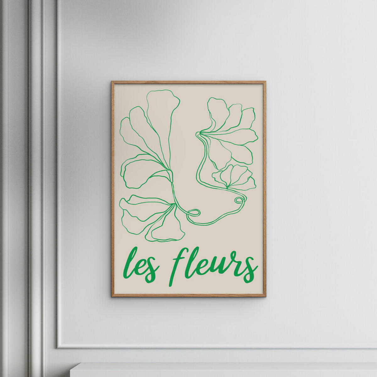 POSTER Affordable Art Prints - Abstract Fleurs - Grün, Papier (30/2/40cm) - Poster&Frame