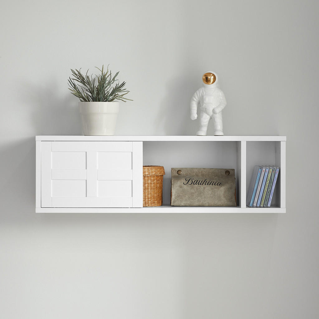 Thumbnail - SoBuy Wandgarderobe, Weiß, Holzwerkstoff, 75x23x20 cm, Garderobe, Garderobenleisten & Garderobenhaken
