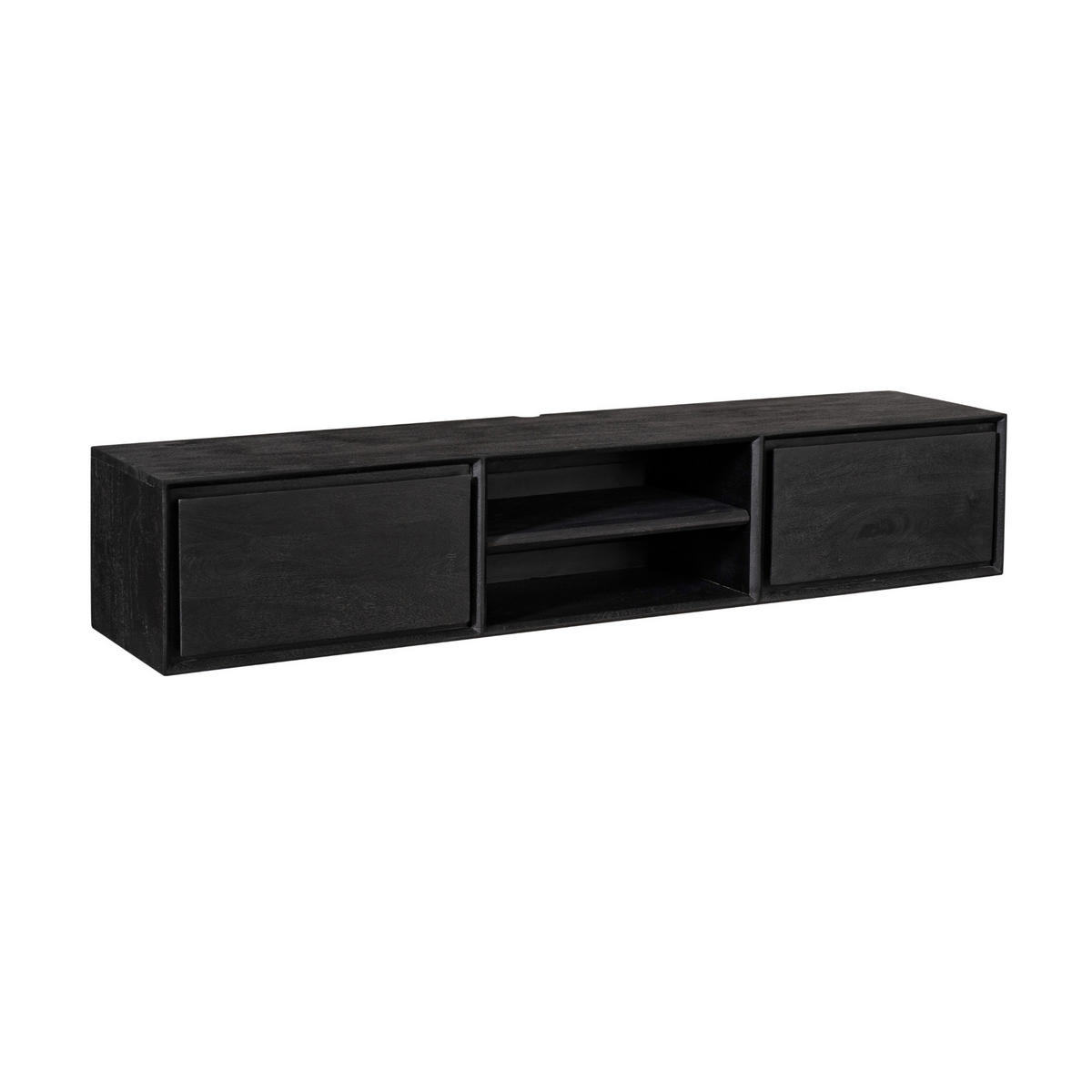 TV-MÖBEL Ambiance Schwarz 35/160/30 cm - Schwarz, Holz (160/30/35cm) - Starfurn