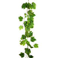 KUNSTPFLANZE Künstliche Weinreben Girlande - Bela 180 cm - Grün, Kunststoff (180cm) - aplanta