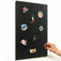 TAFEL magnetische 80x50 cm - Schwarz, Metall (50/80/0.1cm) - Wallfluent