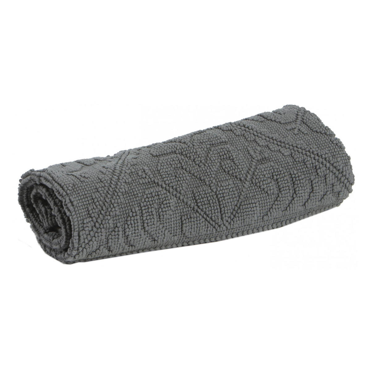 BADEMATTE Enzo mausgrau 54 x 64 cm - Anthrazit, Textil (54/64cm) - Vivaraise