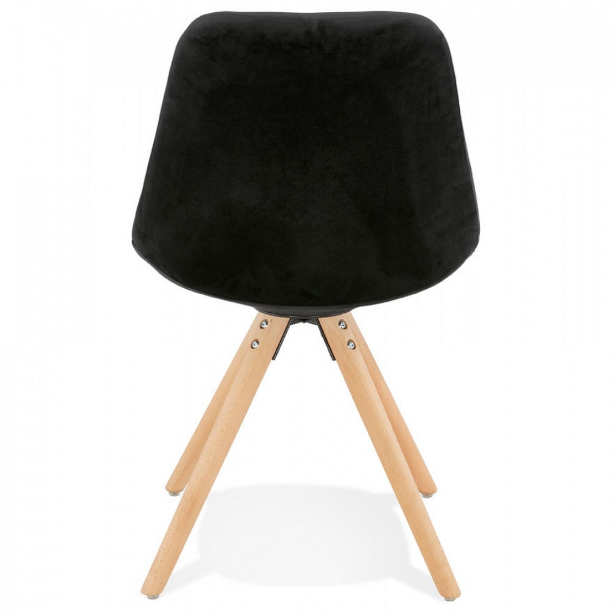 STUHL Schwarz 48x84x56cm - Buchefarben/Schwarz, Holz/Textil (48/84/56cm) - AlterEgo