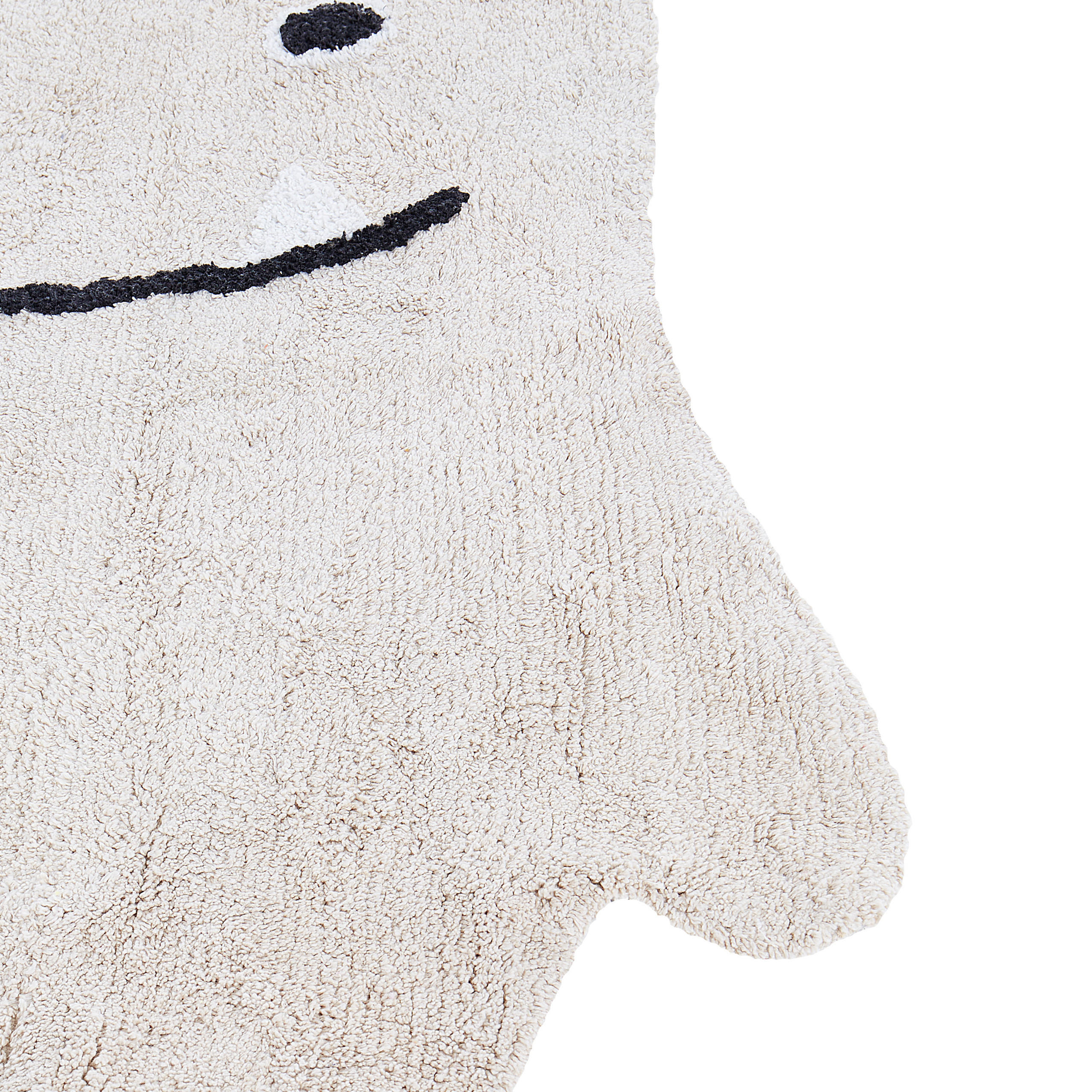 KINDERTEPPICH Zodi 100/70 cm - Beige/Schwarz, Textil (70/100cm) - Beliani
