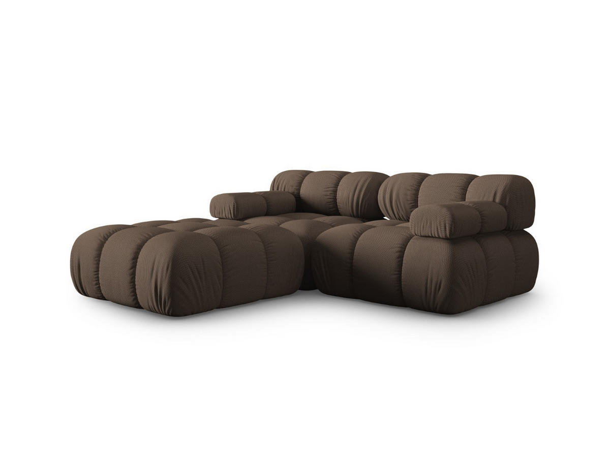 SOFA modular Bellis aus 3D-Stoff braun 3 Sitzplätze - Braun, Textil (188/70/188cm) - Micadoni
