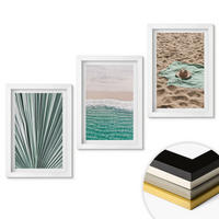WANDBILDER 3er-Set - 20x30 cm Weißer Rahmen - Urlaubsblick Strand Meer - Weiß, Kunststoff (20/30cm) - ArtPrintCave