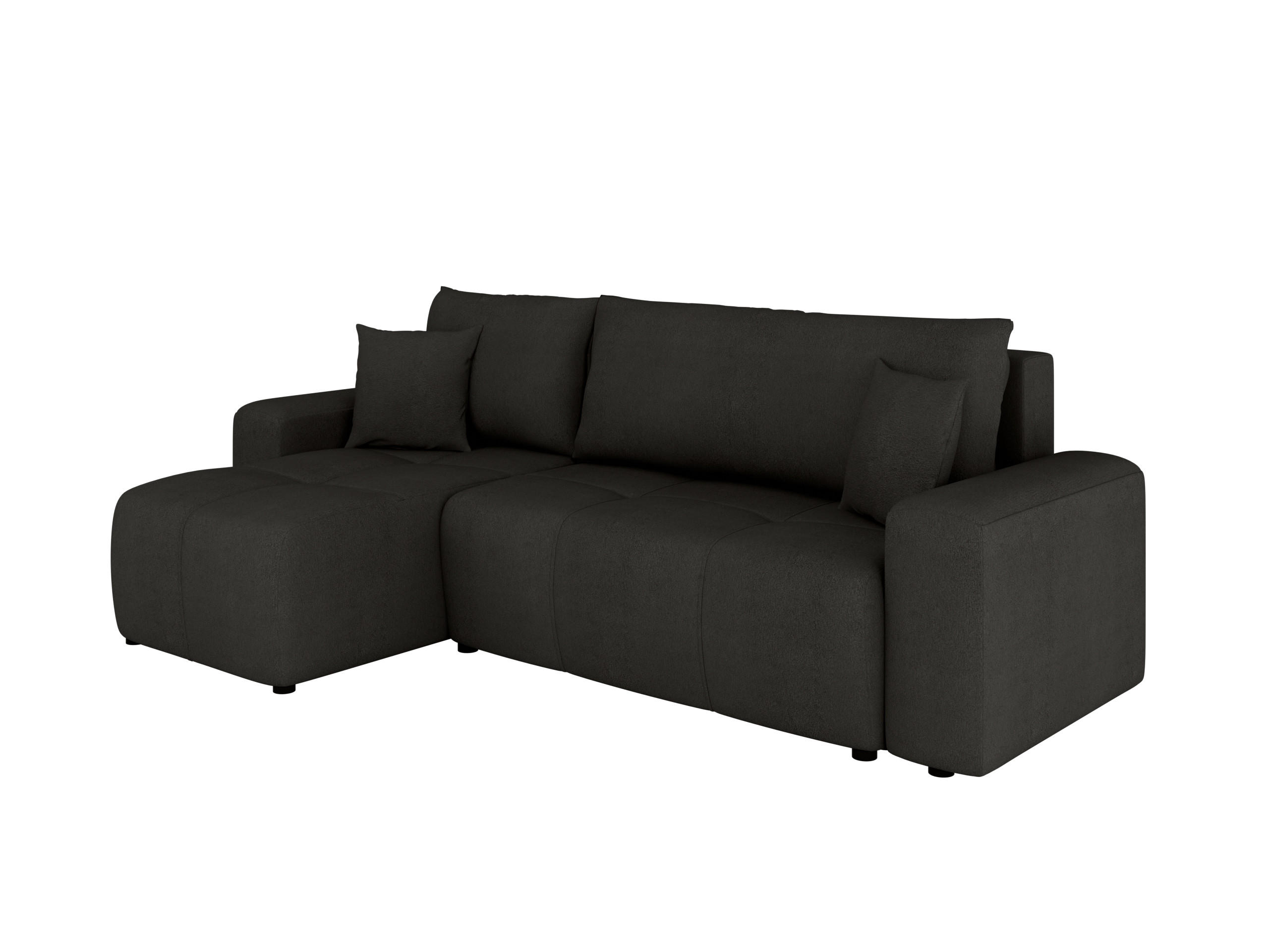 ECKSOFA Nolani mit Schlaffunktion & Bettkasten – Modern & Bequem - Bronzefarben, Kunststoff (248/145cm) - Panda Möbel