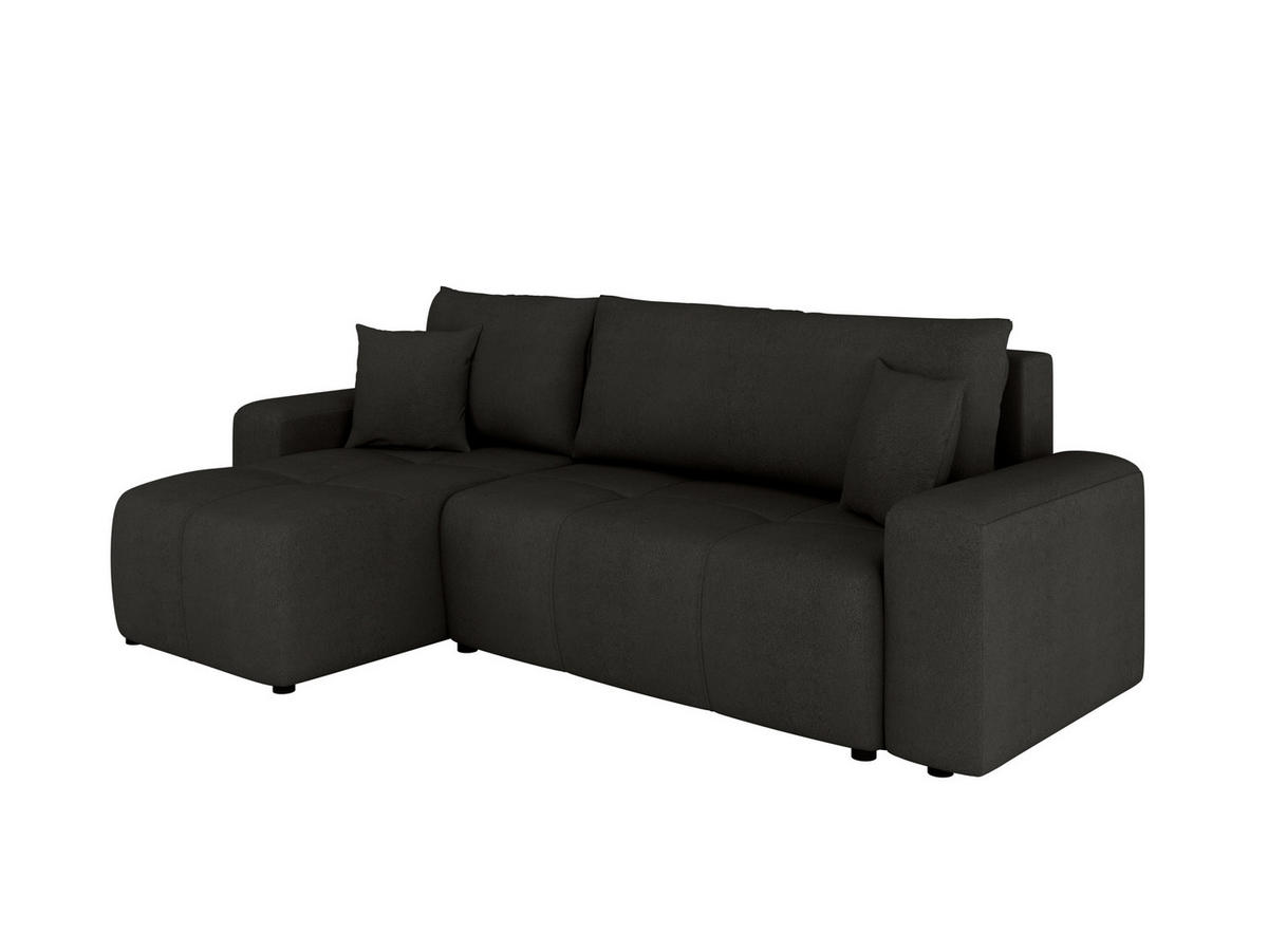 ECKSOFA Nolani mit Schlaffunktion & Bettkasten – Modern & Bequem - Bronzefarben, Kunststoff (248/145cm) - Panda Möbel